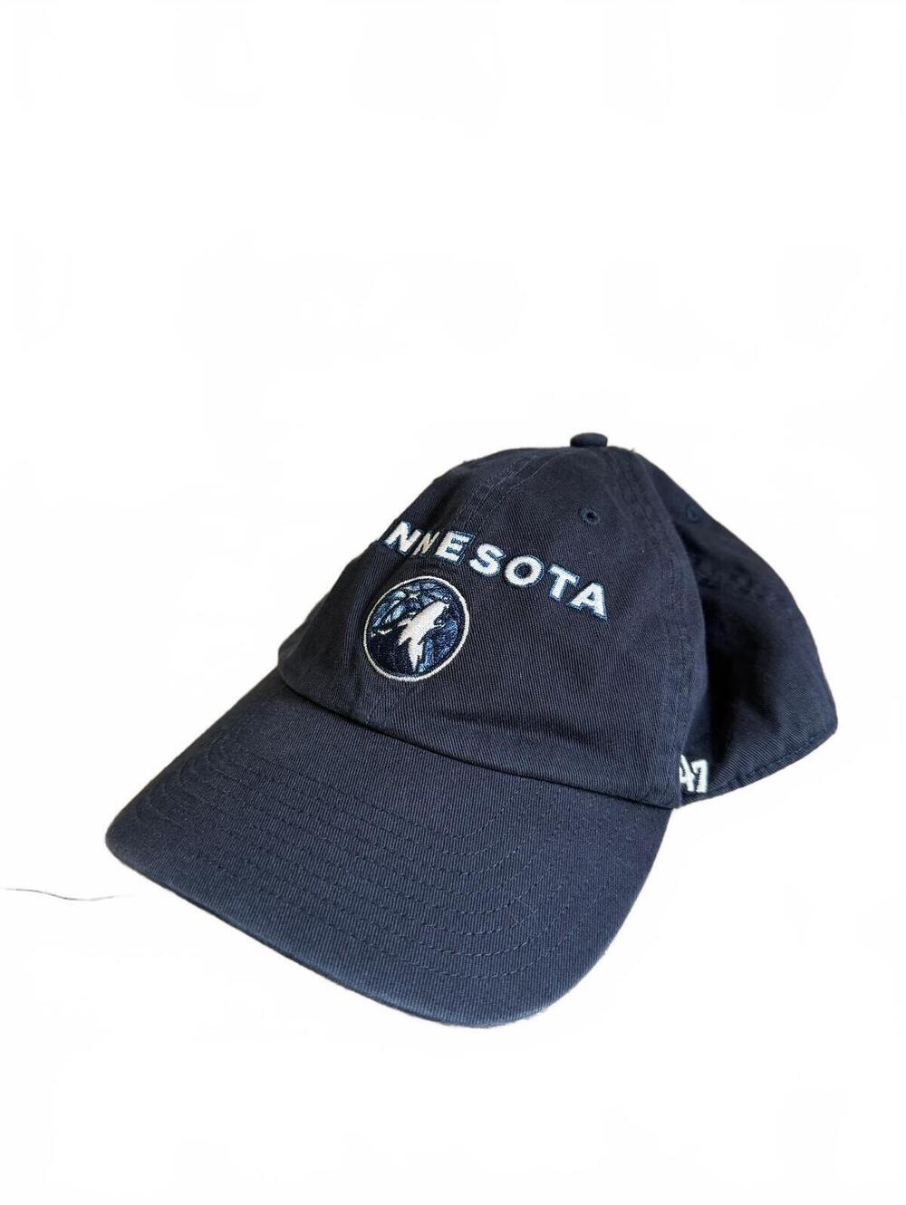Minnesota Timberwolves Navy Blue Strapback Hat
